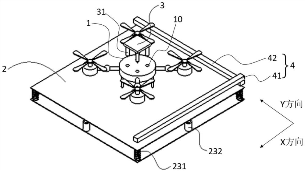 Unmanned aerial vehicle positioning mechanism and building