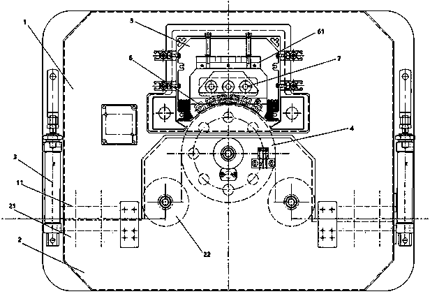 Gas-charging ceramic treatment frame for fabrics