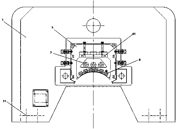 Gas-charging ceramic treatment frame for fabrics