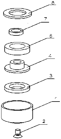 Magnetic circuit structure of a vehicle-mounted loudspeaker