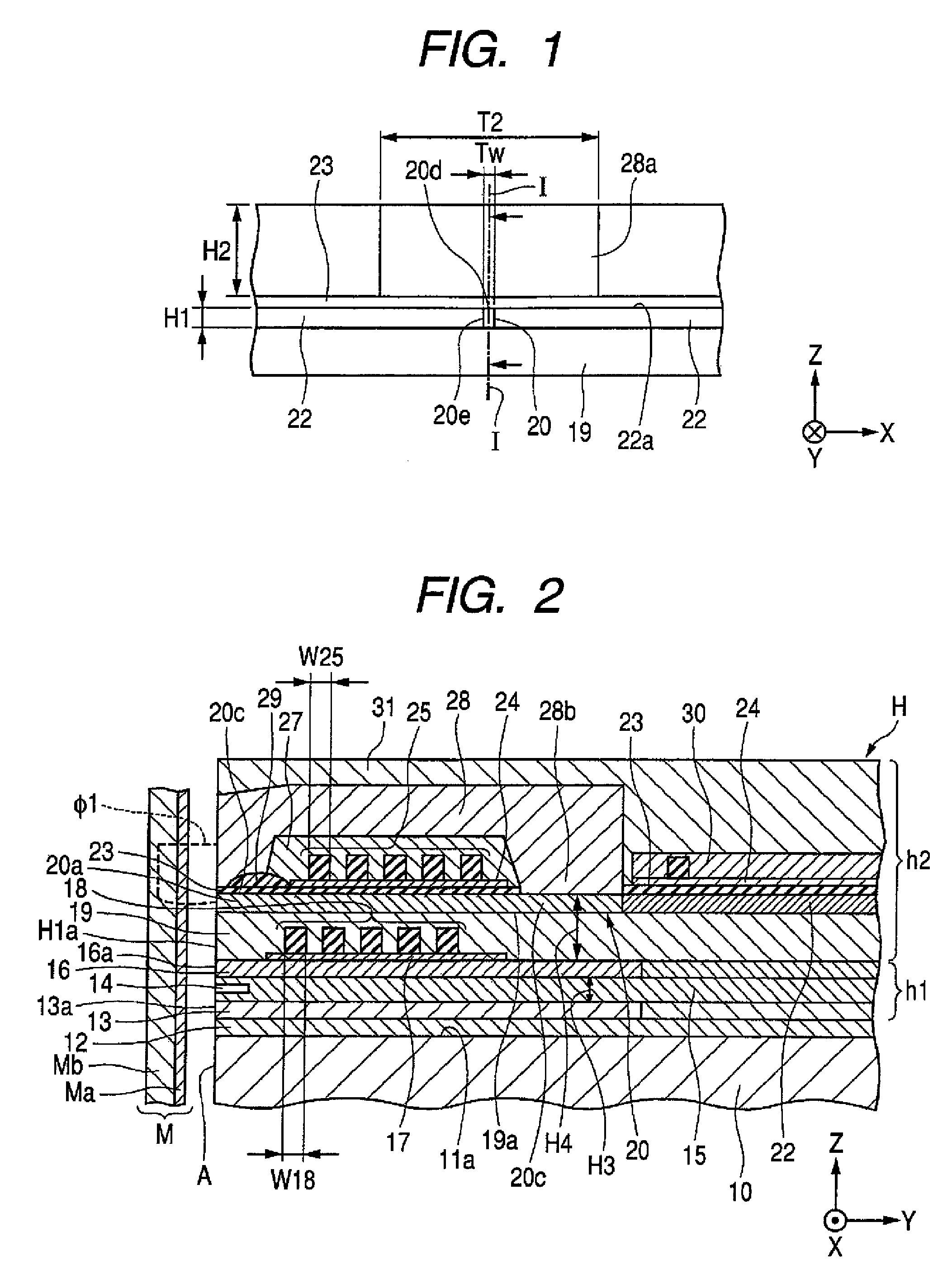 Thin-film magnetic head in which perpendicular magnetic record head overlaps on reproducing head