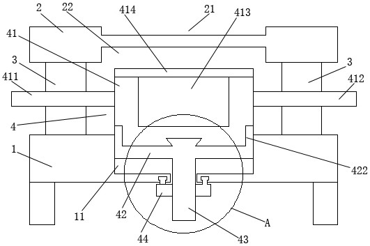 Sliding top pressure type electronic heat dissipation device