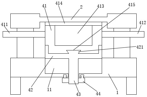 Sliding top pressure type electronic heat dissipation device