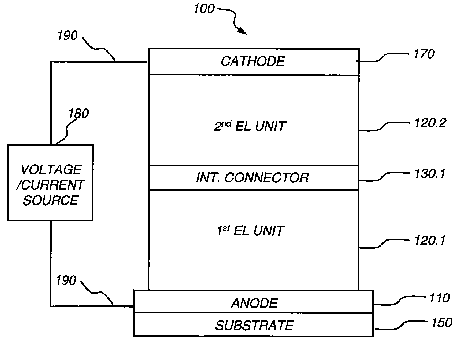 White light tandem OLED