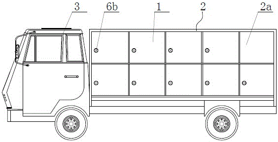 Miniature container drop-and-pull transport logistics system