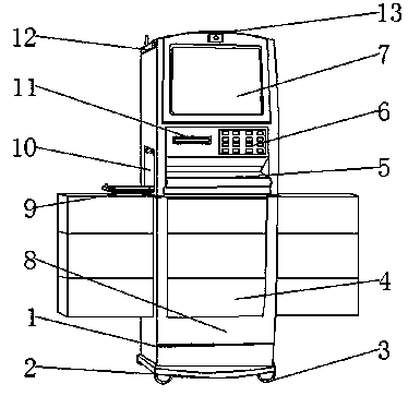 Modular self-service book borrowing and returning machine