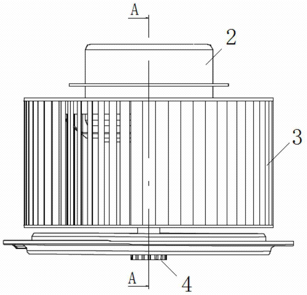 Oil fume separation net and oil fume separation device having same
