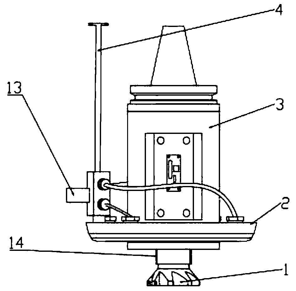 Minimal quantity lubrication system applied to facing-type cutter