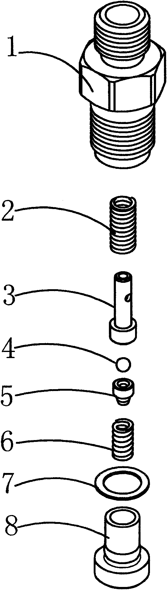 Constant pressure oil outlet valve
