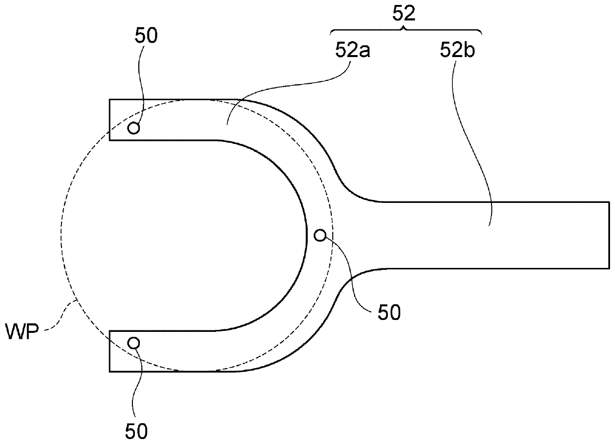 Processing equipment for processing workpieces in a depressurized space