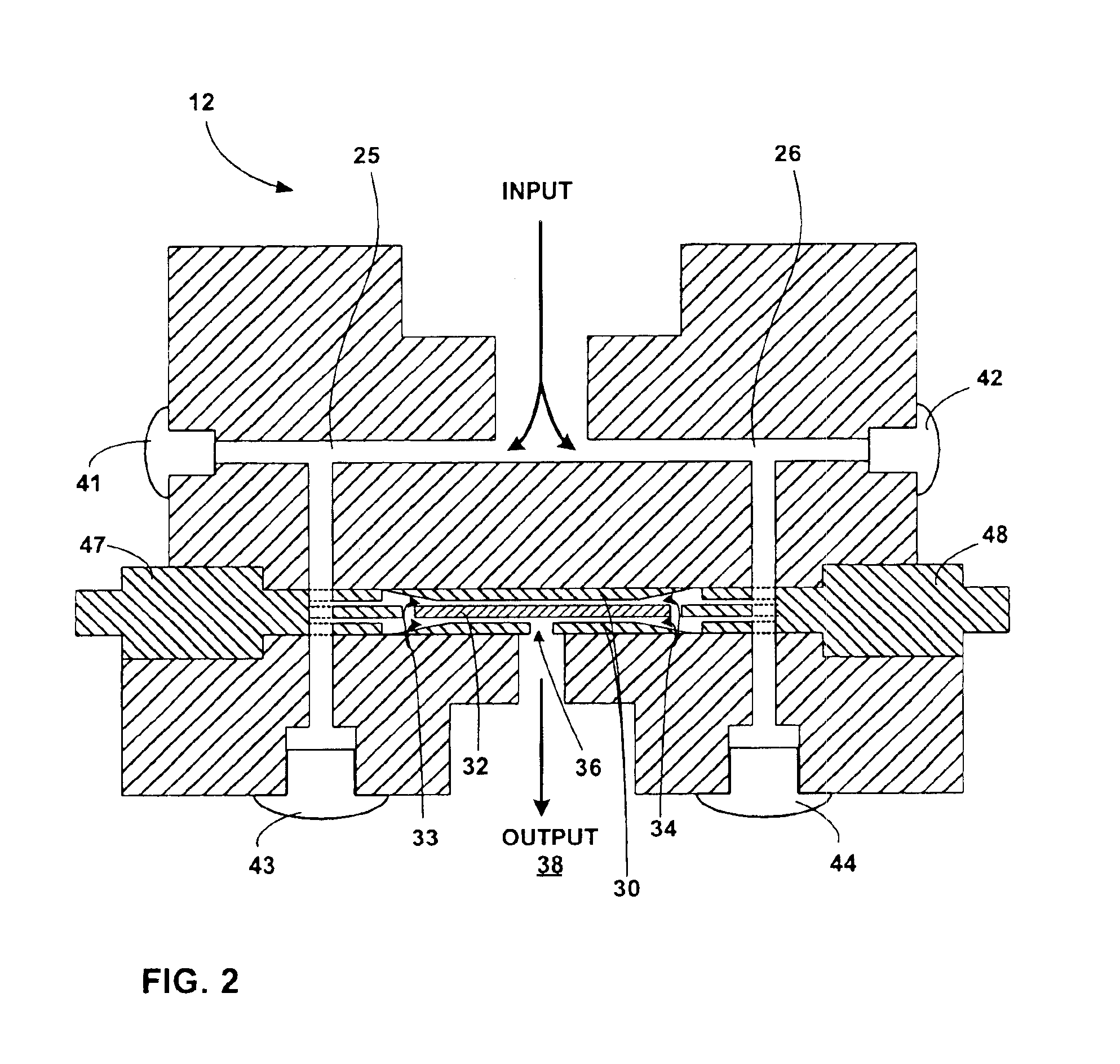 Fluid processing device with annular flow paths