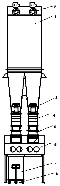 Radioactive waste incineration flue gas filtering method