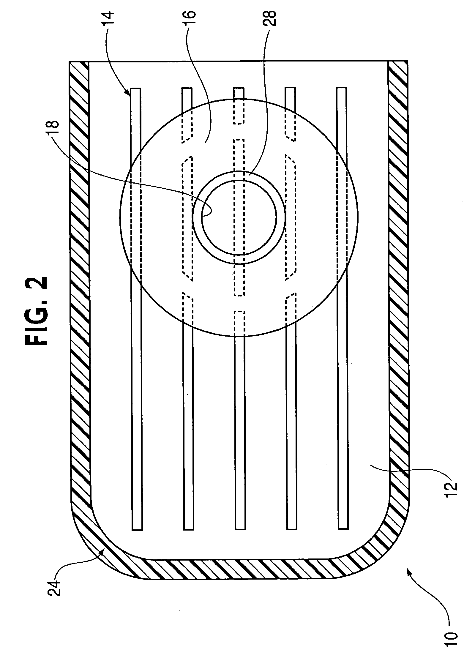 Outside-in flow engine and transmission filter and method