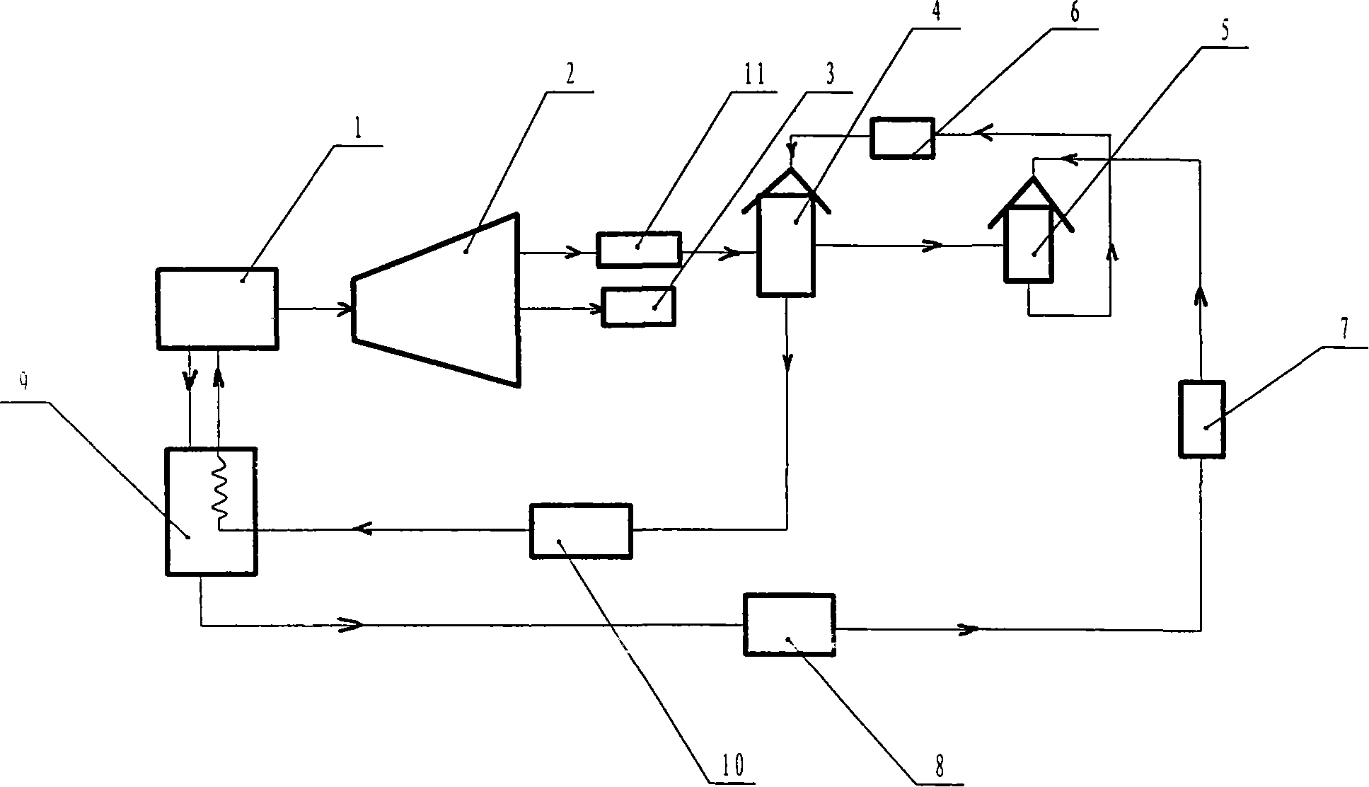 Absorption and jet type super low temperature generation refrigeration and heating device