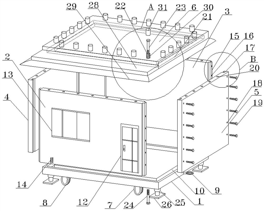 Movable fabricated residence and construction method thereof