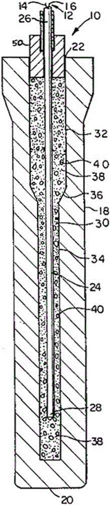 Device for measuring temperature in molten metal