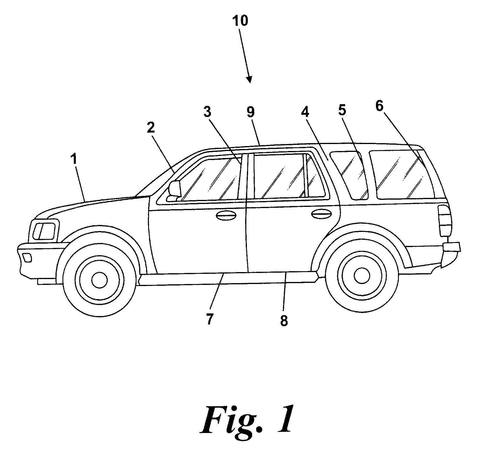 Structural member for a motor vehicle