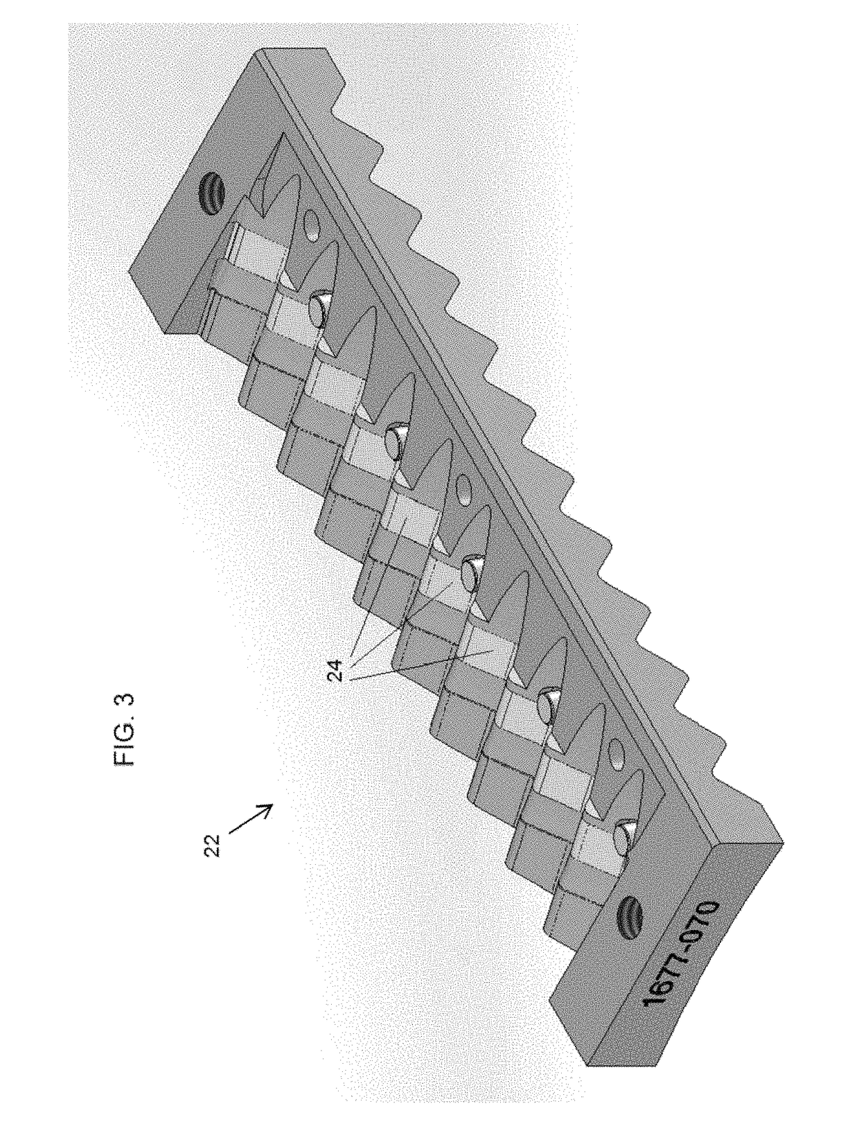 Knife assembly with tab blade