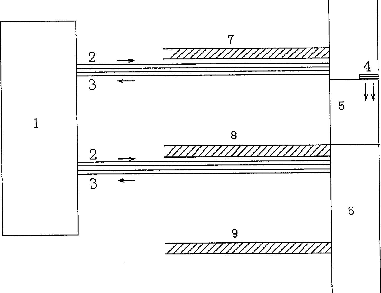 Externally arranged unit blasting air type elevator air conditioning system