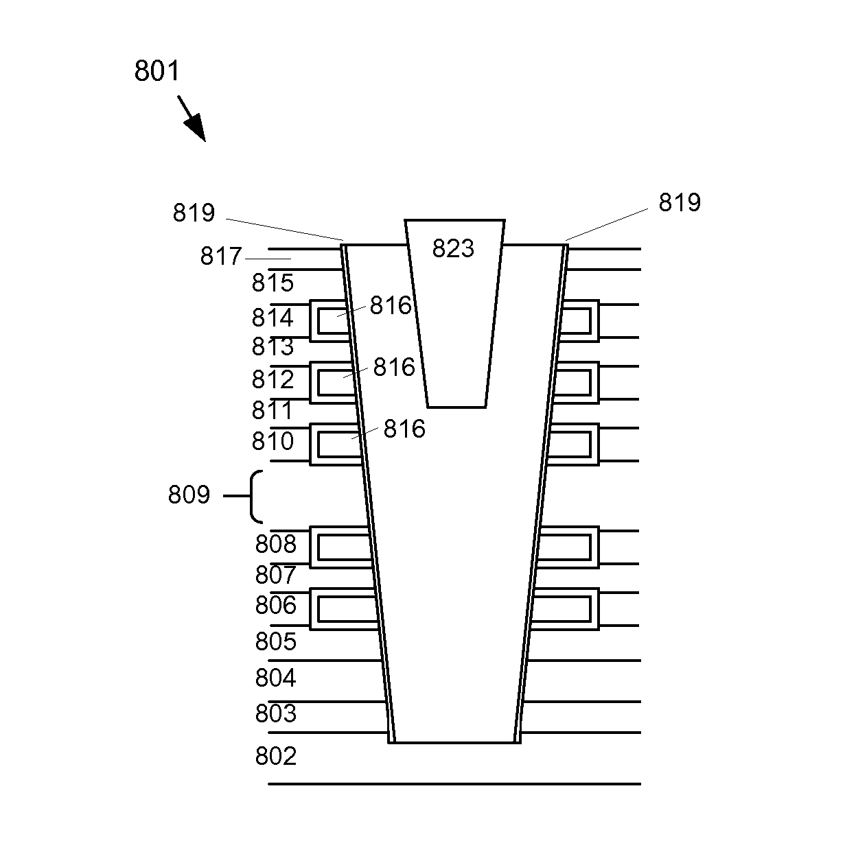 Local buried channel dielectric for vertical NAND performance enhancement and vertical scaling