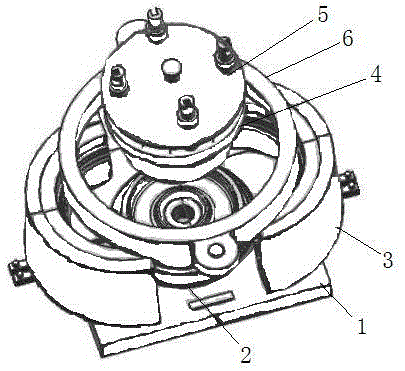 A wheel hub die-casting mold
