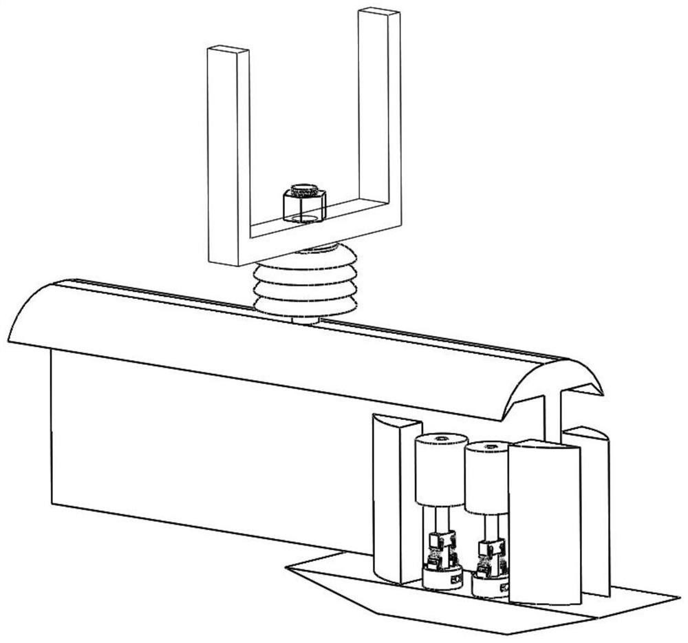 An anti-icing multi-roller rigid contact current receiving device