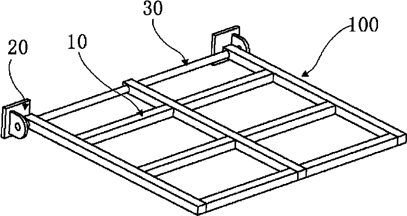 Horizontal guard railing as well as antitheft method and application thereof