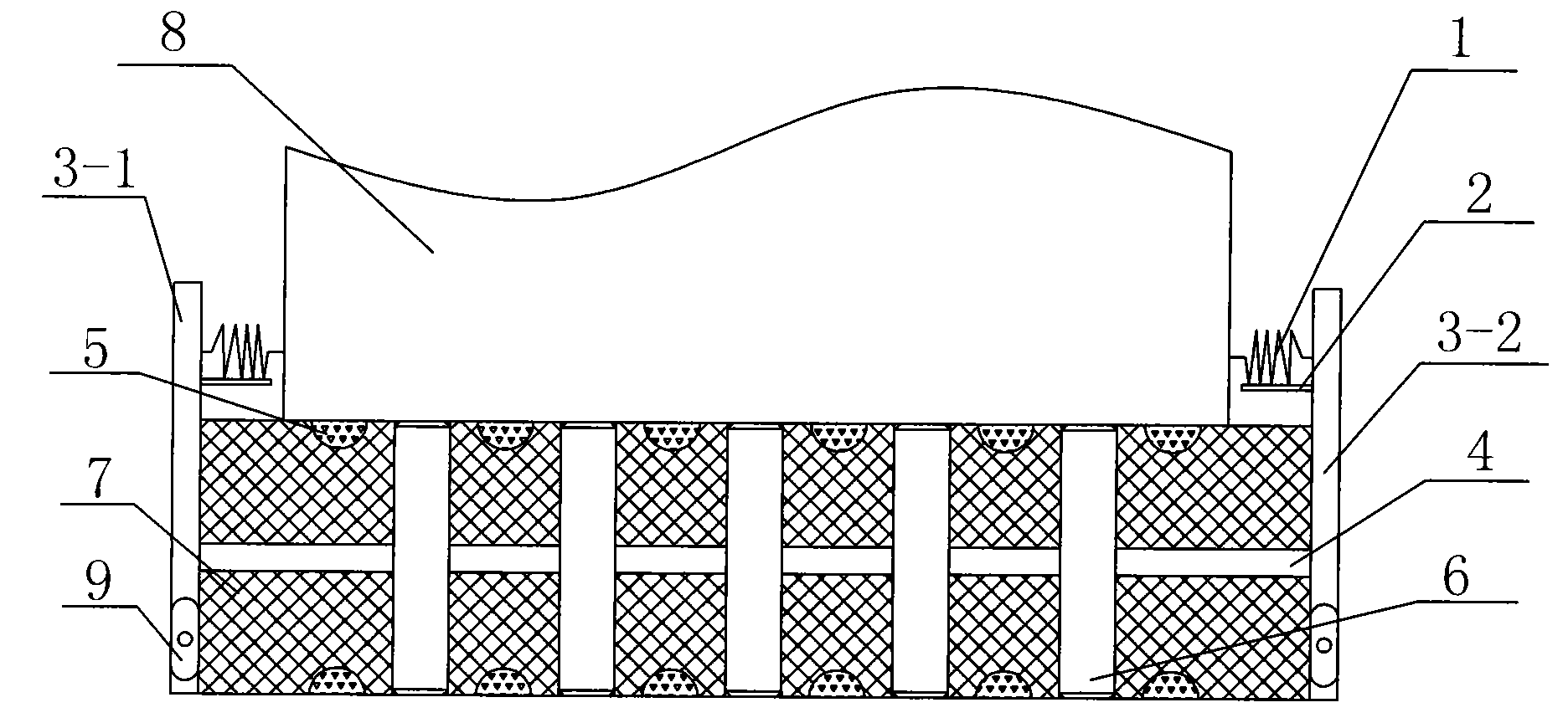 Shock-insulation support of light free-standing equipment