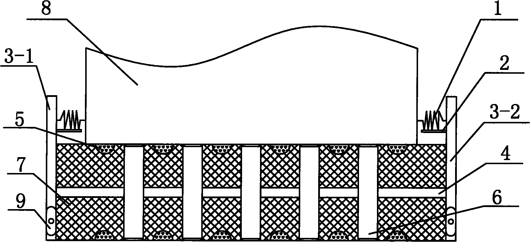 Shock-insulation support of light free-standing equipment