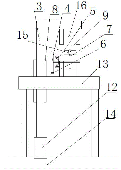 A high-voltage power transmission and distribution cable cross-road erection machine tool and wiring method