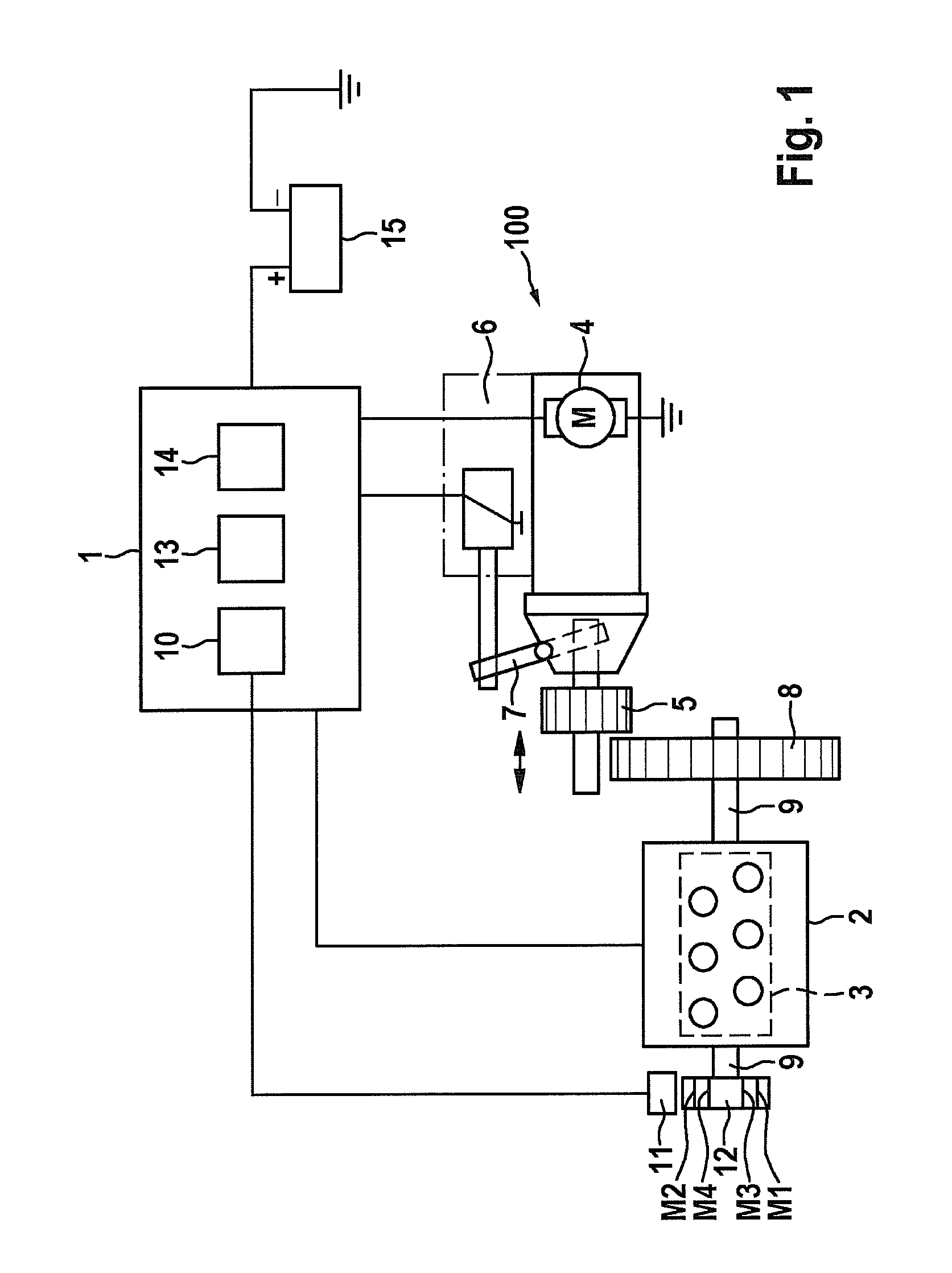 Control system and method for detecting the rotational speed of an internal combustion engine