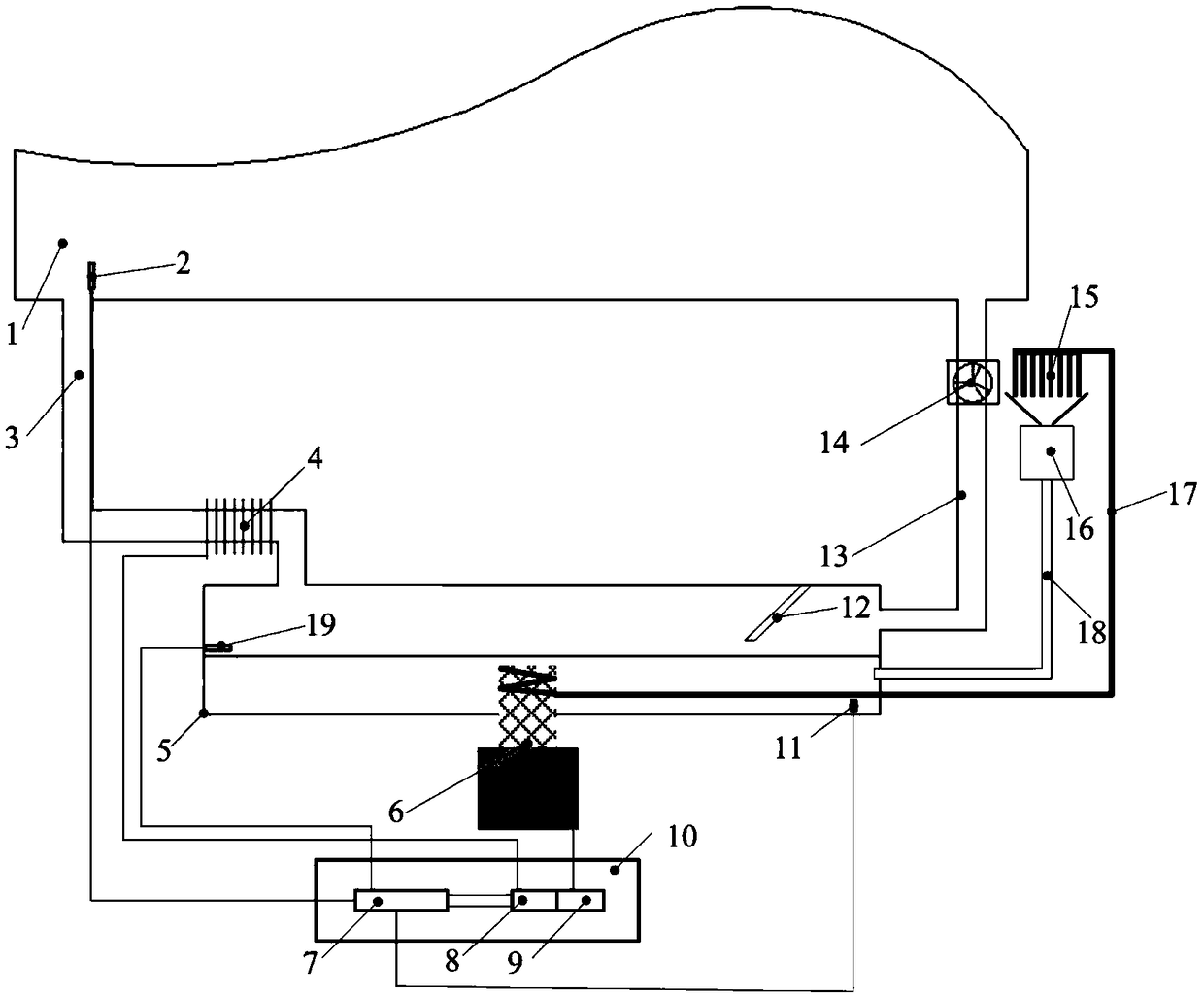 Temperature and humidity control system with condensing and water taking function