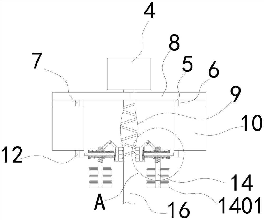 A primary treatment device for sewage in a printing and dyeing factory