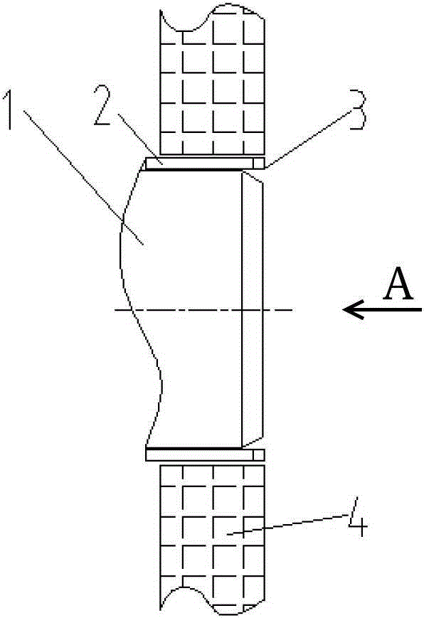 Vapor mixing device reducing NOx emission