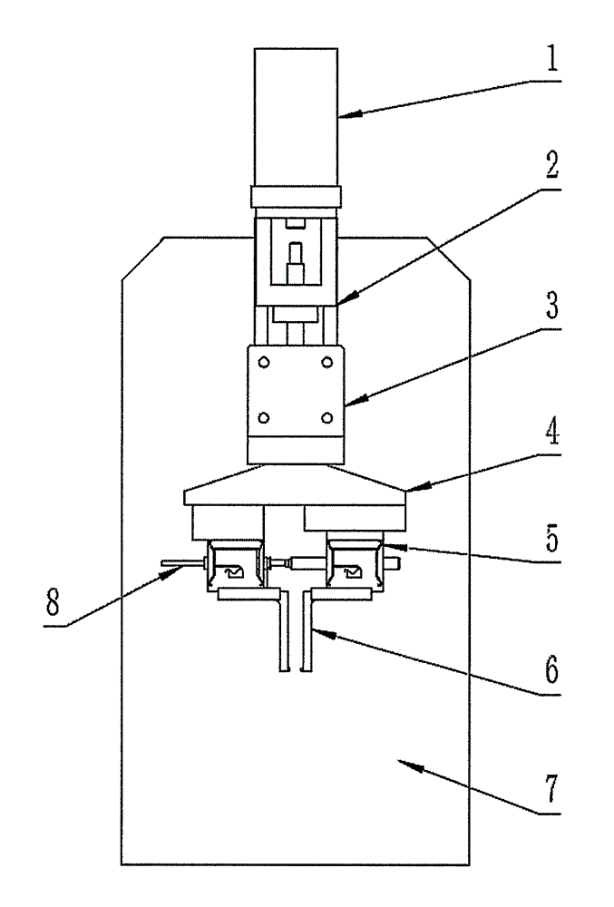 Detecting device used for full-automatic multi-station outer-diameter grading machine