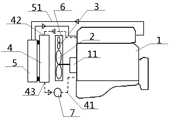 Combined winnower cooling system and using method thereof