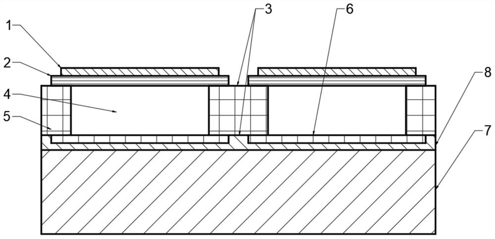 Rigid-flexible fused capacitive flexible MEMS ultrasonic transducer and preparation method thereof