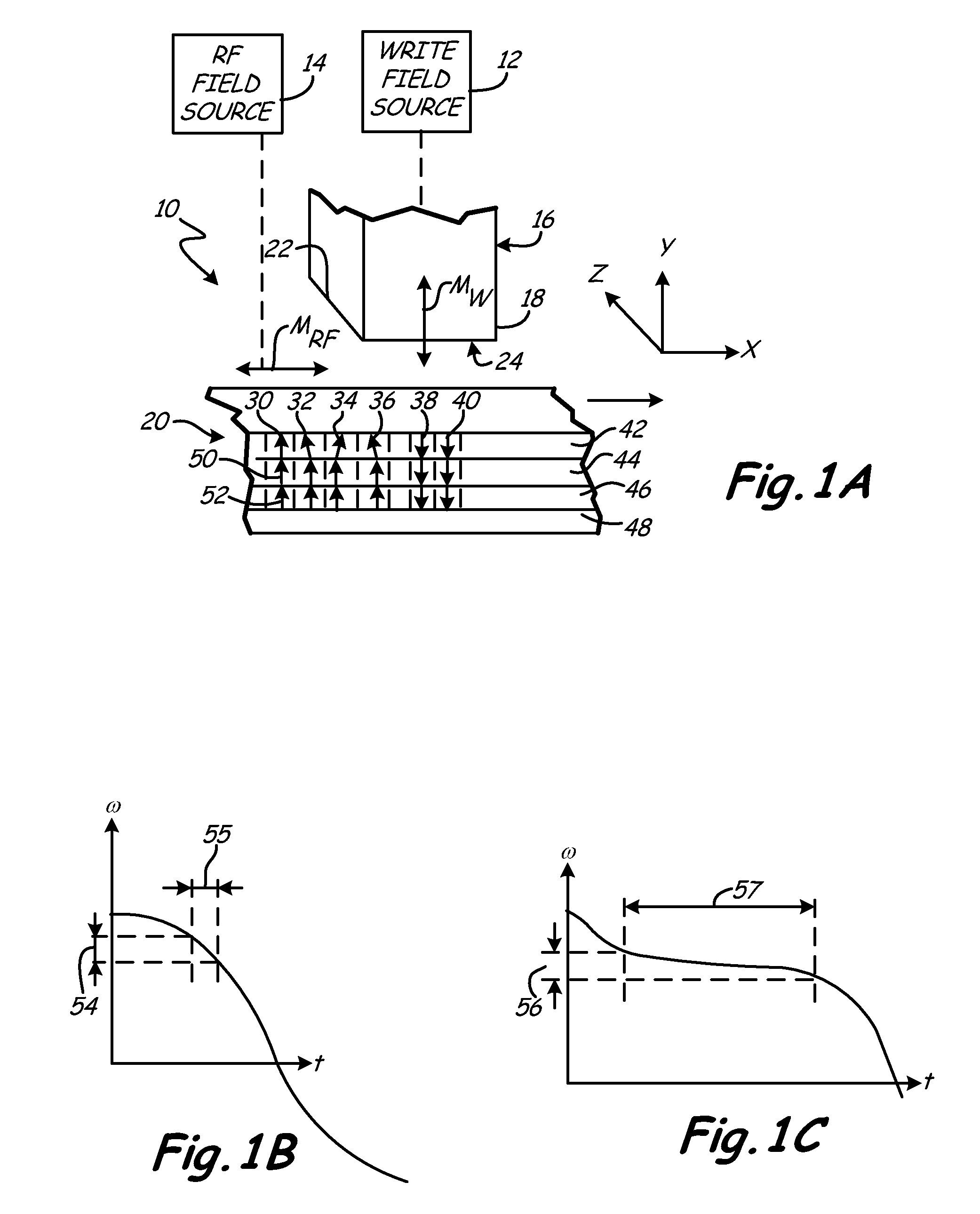 Microwave assisted magnetic recording system