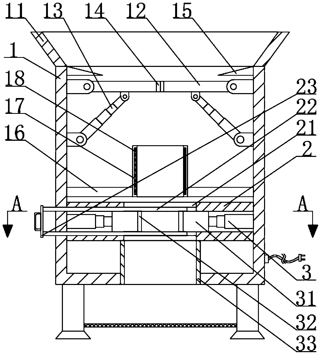 Furnace clinker brickmaking forming device of household waste incineration power plant