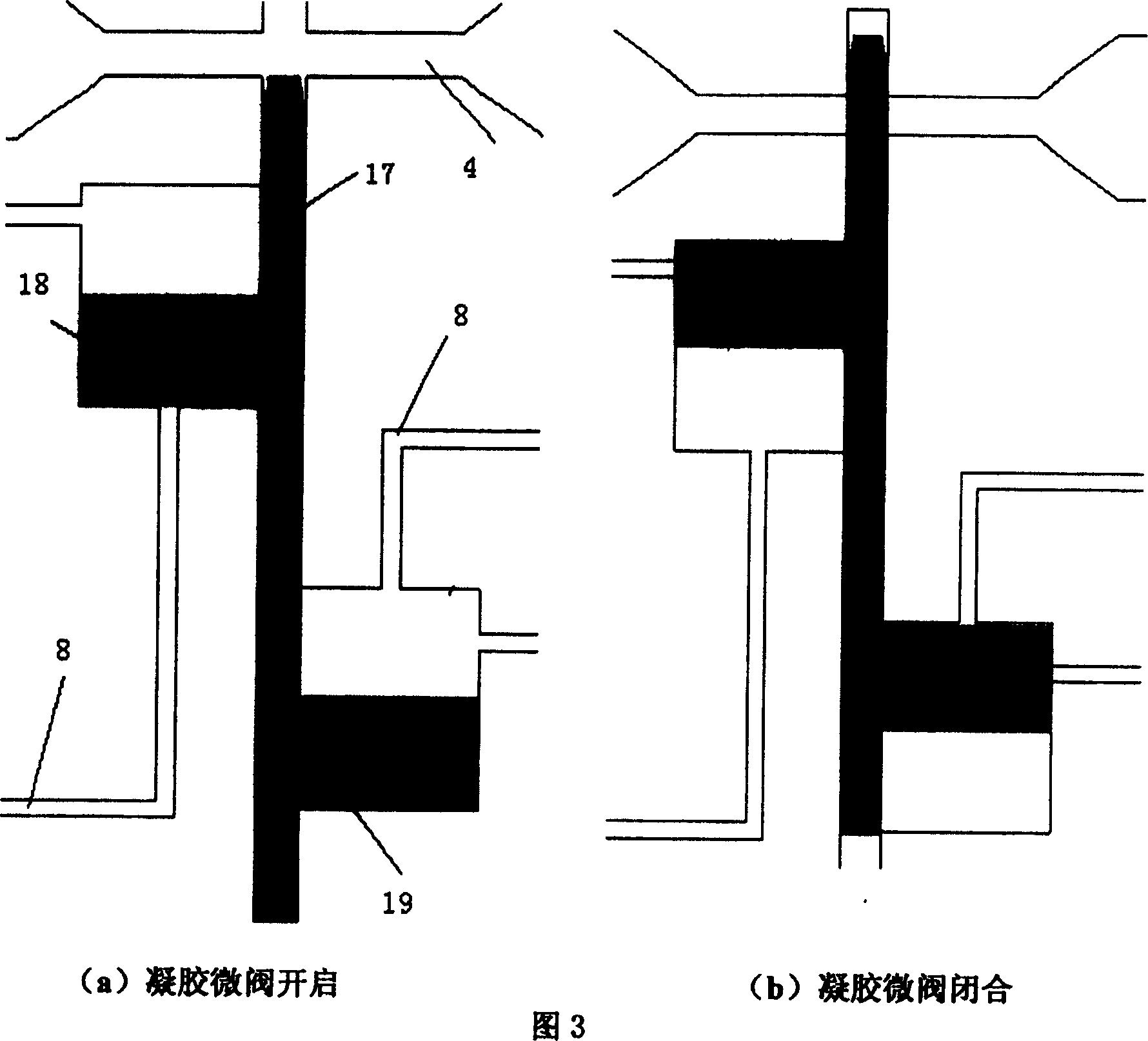 Single piece of pneumatic gelatious tiny valve