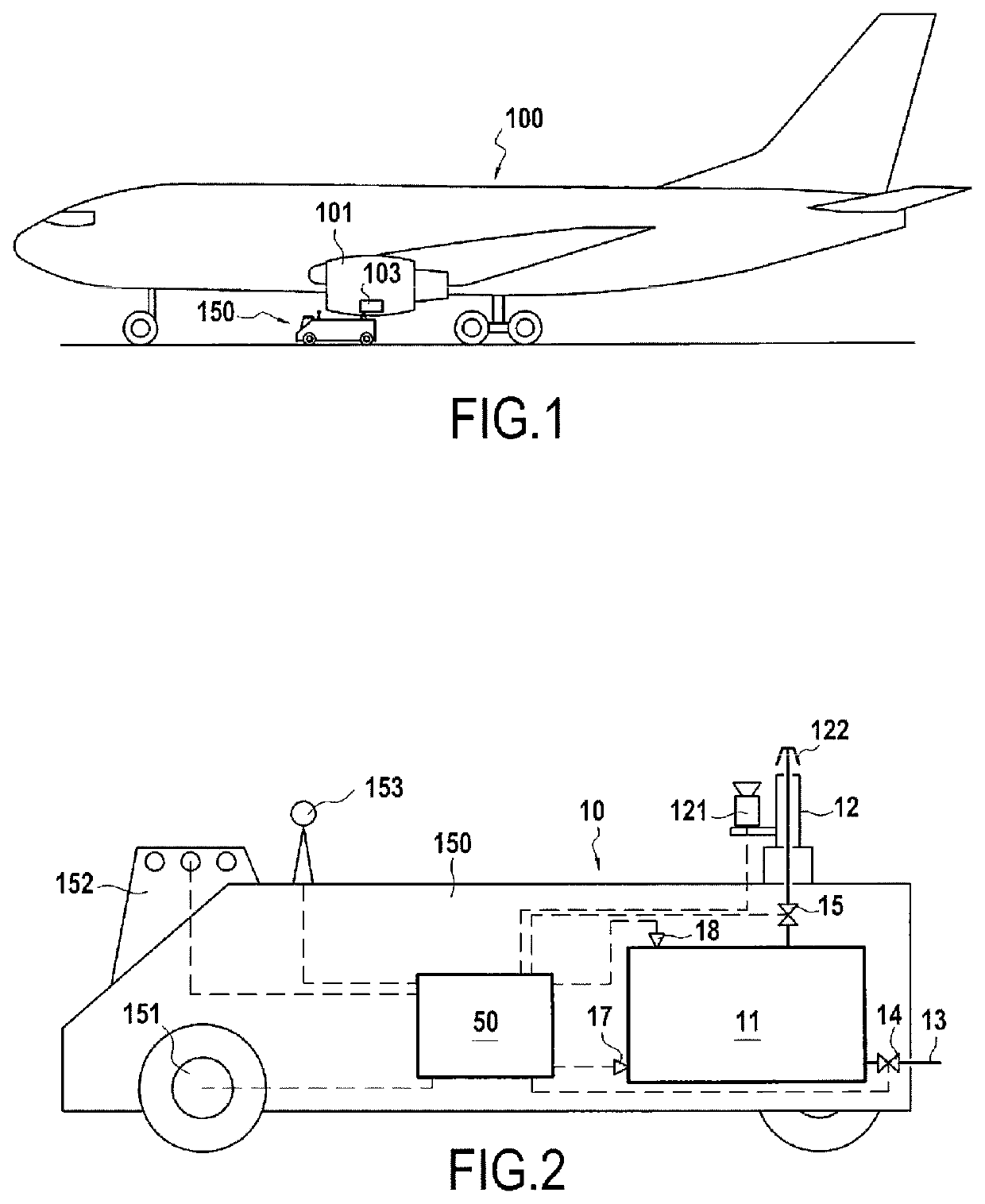 Device and method for emptying and monitoring fluid drained from an engine of an aircraft