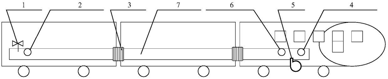 Train integrity detection method and device based on pressure monitoring in train air duct