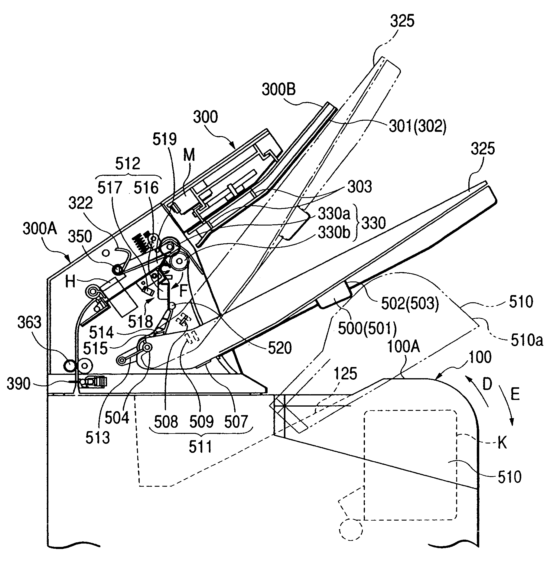 Discharge sheet stacking apparatus and image forming apparatus provided with the same