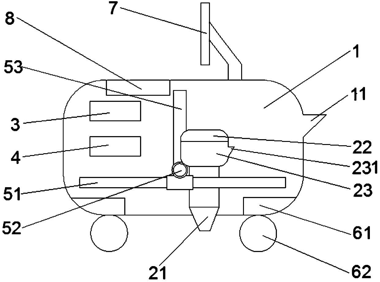 Automatic road marking machine and implementation method