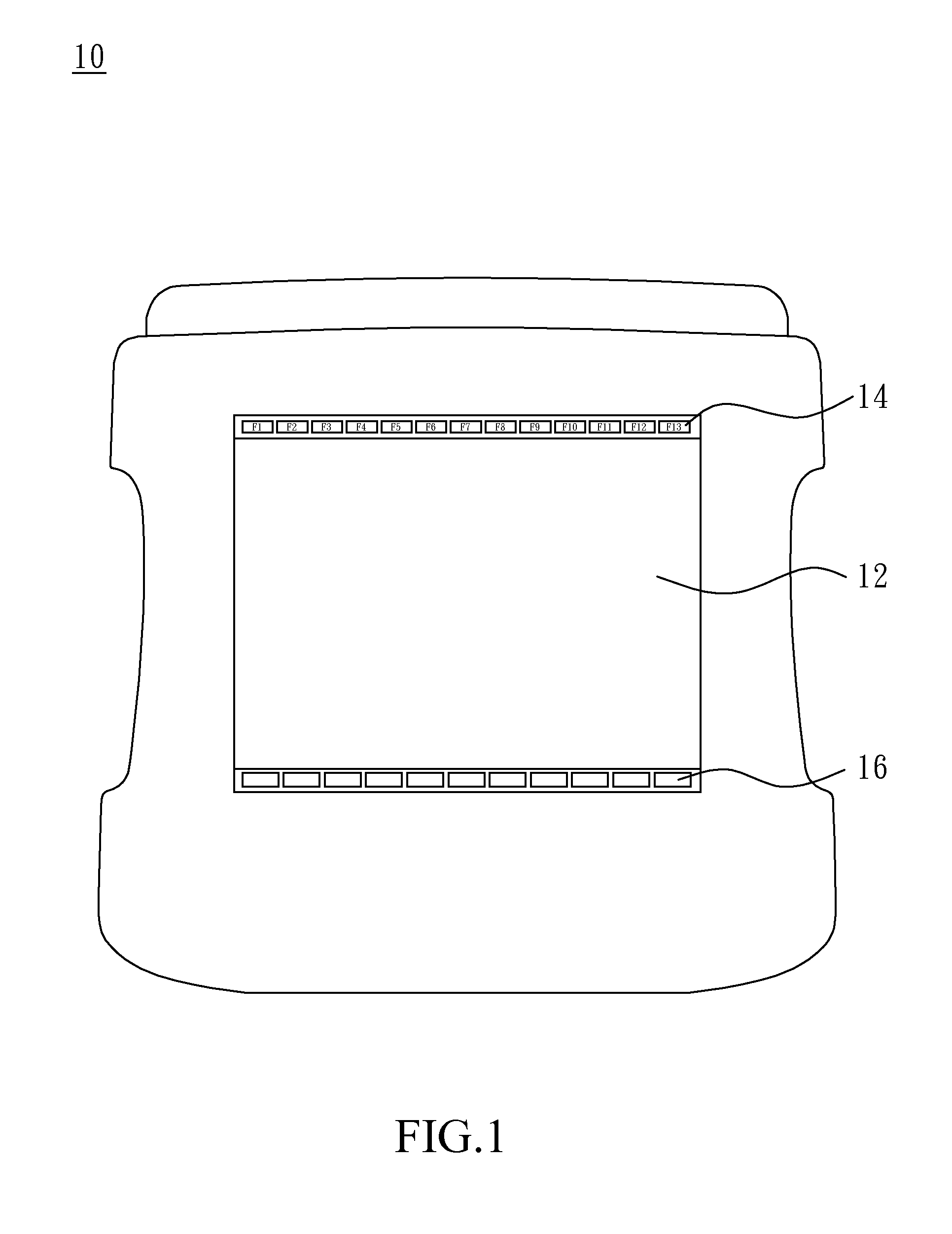 Tablet having a hierarchical adjustment function in side area