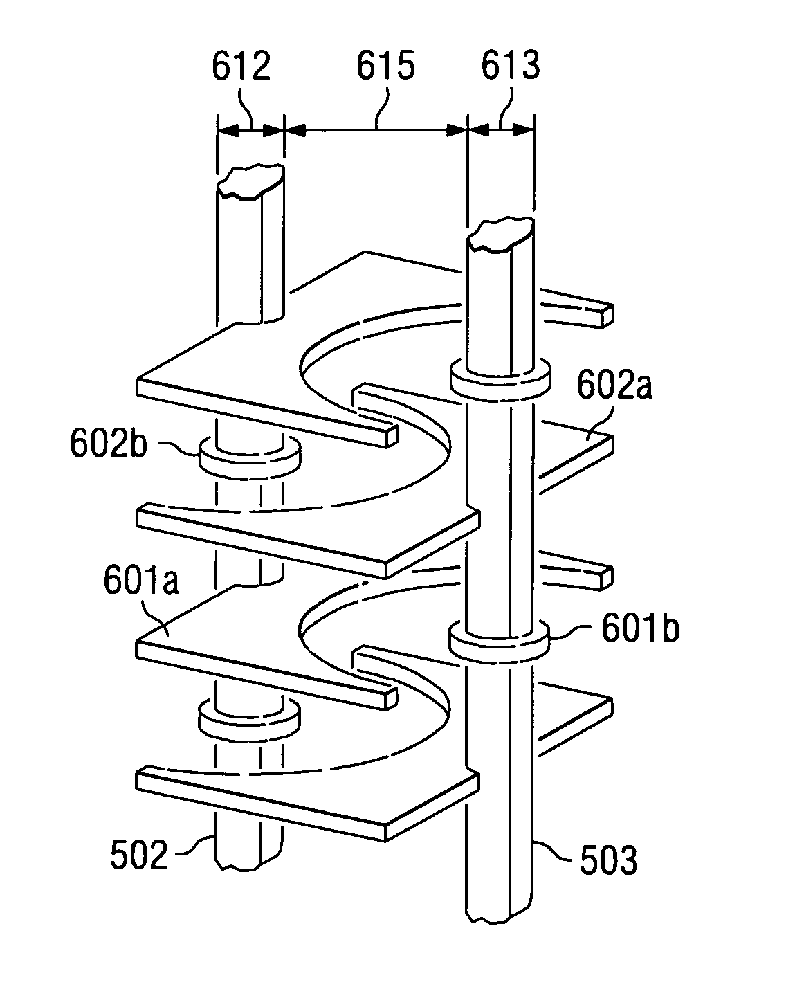 Via structure of packages for high frequency semiconductor devices