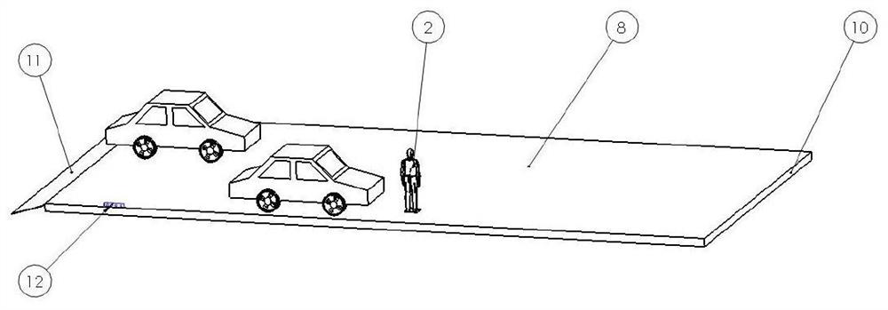 Method for testing driverless automobile by using moving target