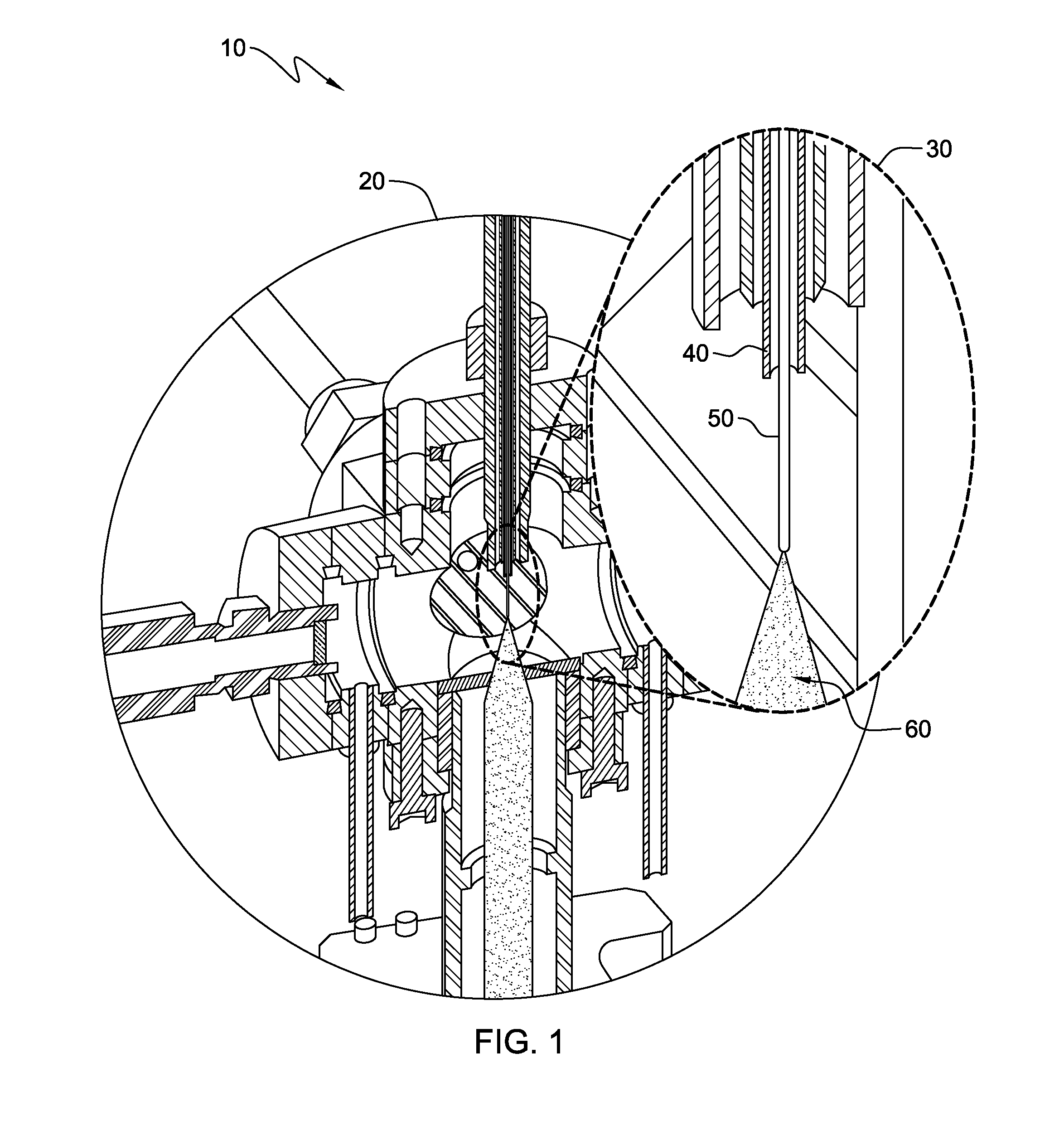 Contiguously blended nano-scaled multi-phase fibers