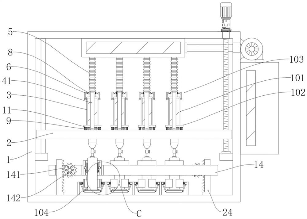 Lithium battery liquid injection device capable of being rapidly adjusted