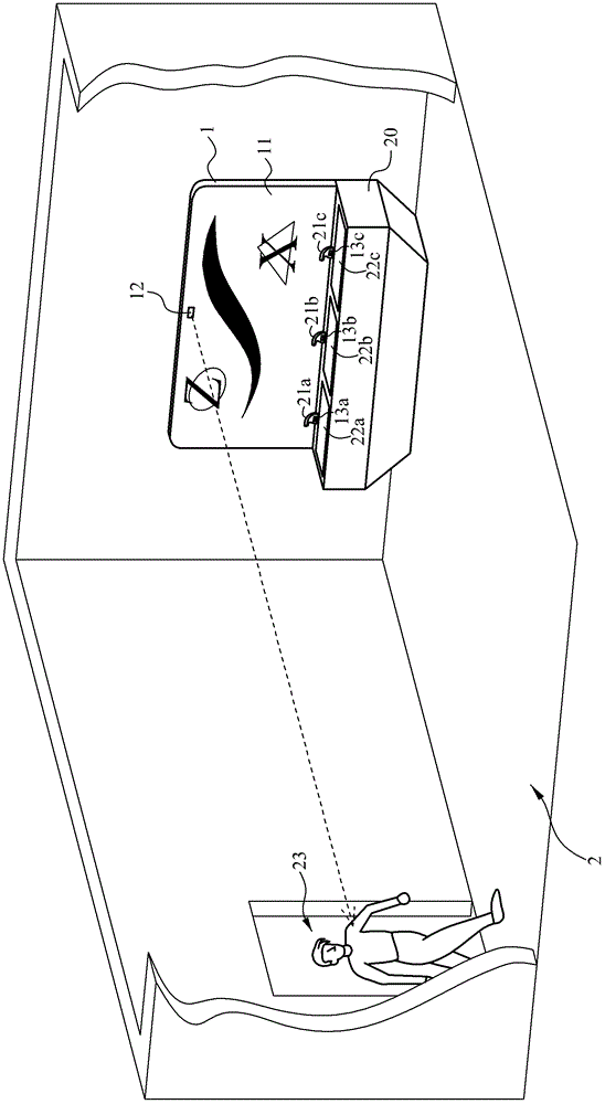 The operation method of mirror display with cosmetic mirrors and advertising functions